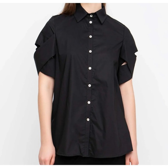 Ozai N Ku Must-Have Cooler Shirt Button-Up Short Sleeve Black Size XL - Picture 1 of 13